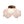 Pink Floral Glass LED Semi Flush Mount