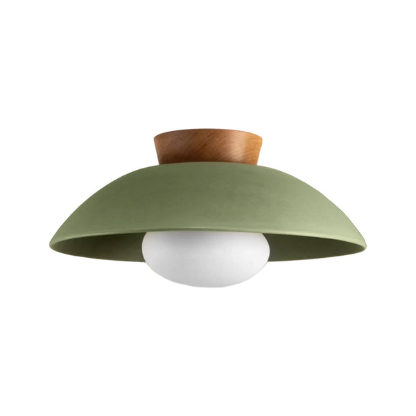 Designer 1-Light Nordic Dome Semi Flush Mount