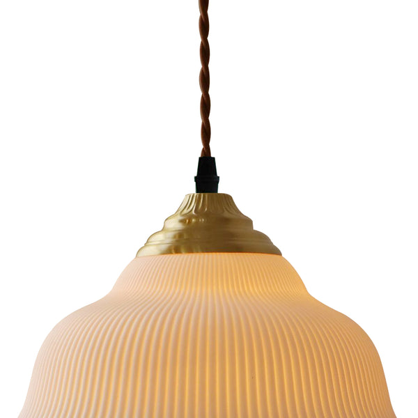 Nordic 1-Light White Ceramic Pendant Light