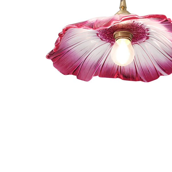 Lotus Glass Flower Design Pendant Light