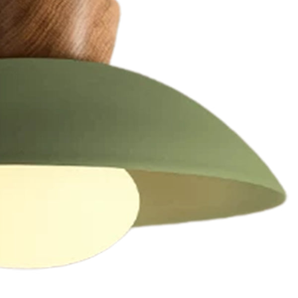 Designer 1-Light Nordic Dome Semi Flush Mount