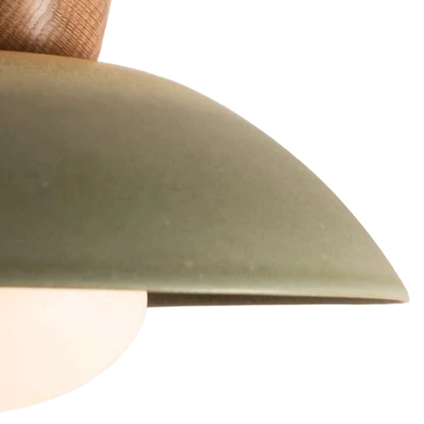 Designer 1-Light Nordic Dome Semi Flush Mount