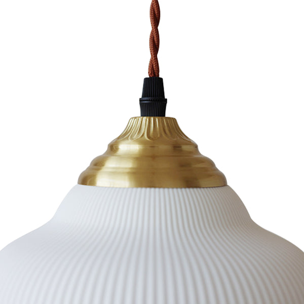 Nordic 1-Light White Ceramic Pendant Light