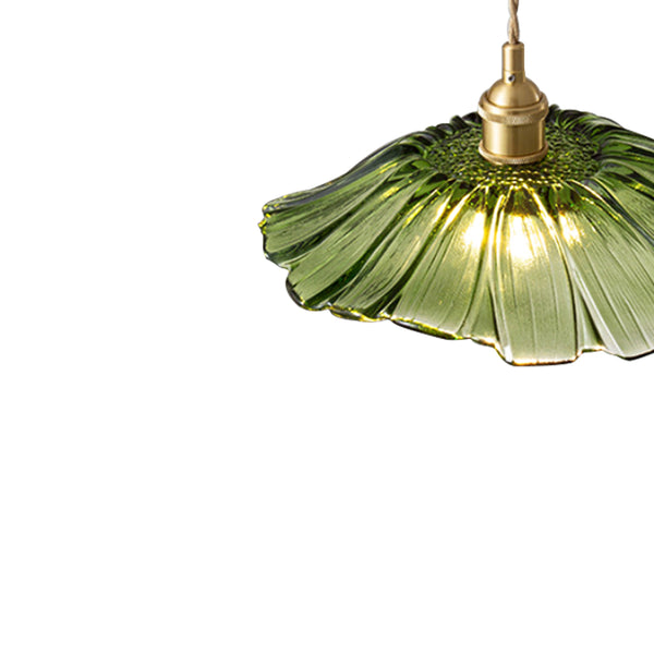 Lotus Glass Flower Design Pendant Light