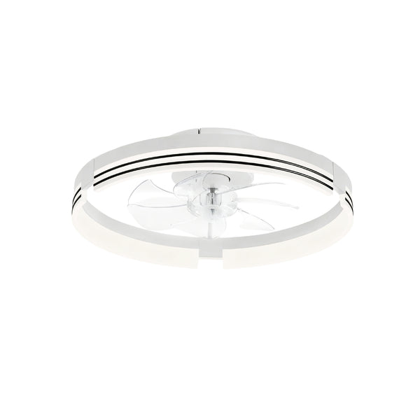 Dimmable Indoor Bedroom Flush Mount Ceiling Fan with Light