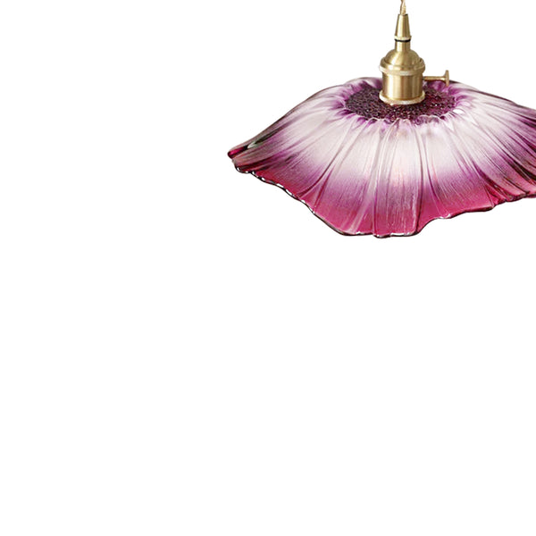 Lotus Glass Flower Design Pendant Light