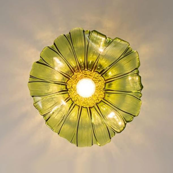 Lotus Glass Flower Design Pendant Light