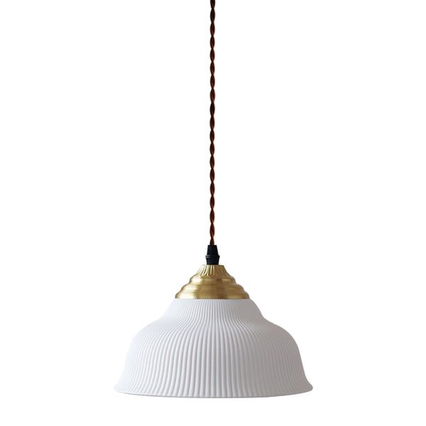 Nordic 1-Light White Ceramic Pendant Light