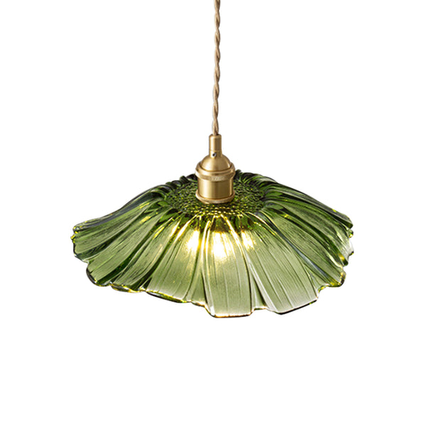 Lotus Glass Flower Design Pendant Light