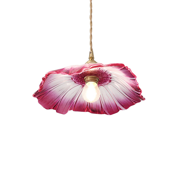 Lotus Glass Flower Design Pendant Light