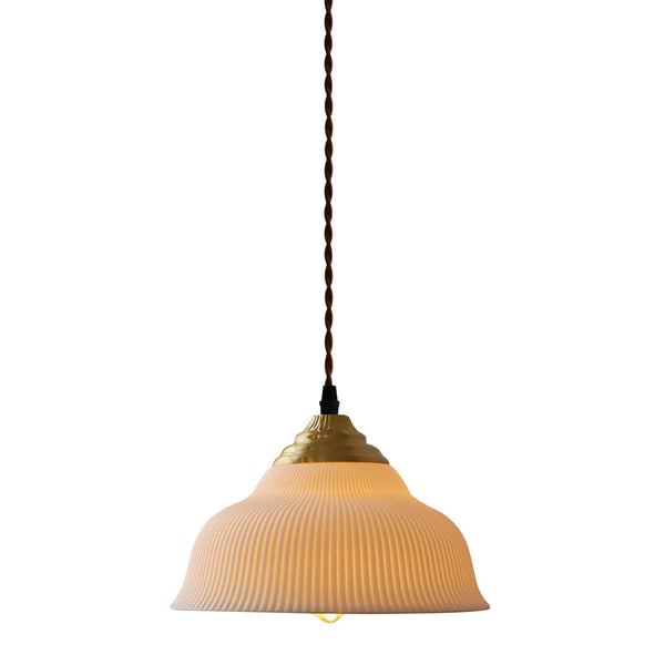 Nordic 1-Light White Ceramic Pendant Light