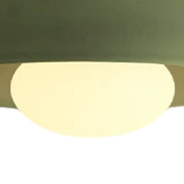 Designer 1-Light Nordic Dome Semi Flush Mount