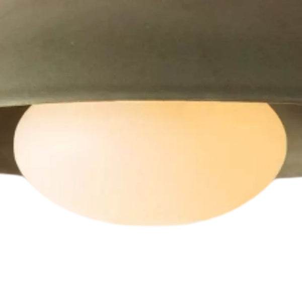 Designer 1-Light Nordic Dome Semi Flush Mount