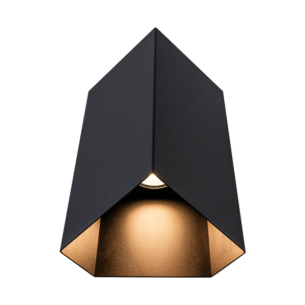 IP54 2-Flammen-Wandleuchte quadratisch vertikal Außen