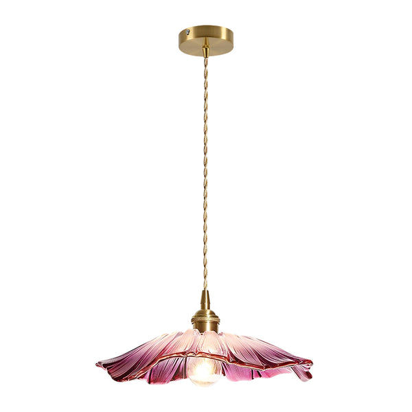 Lotus Glass Flower Design Pendant Light