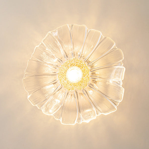 Lotus Glass Flower Design Pendant Light