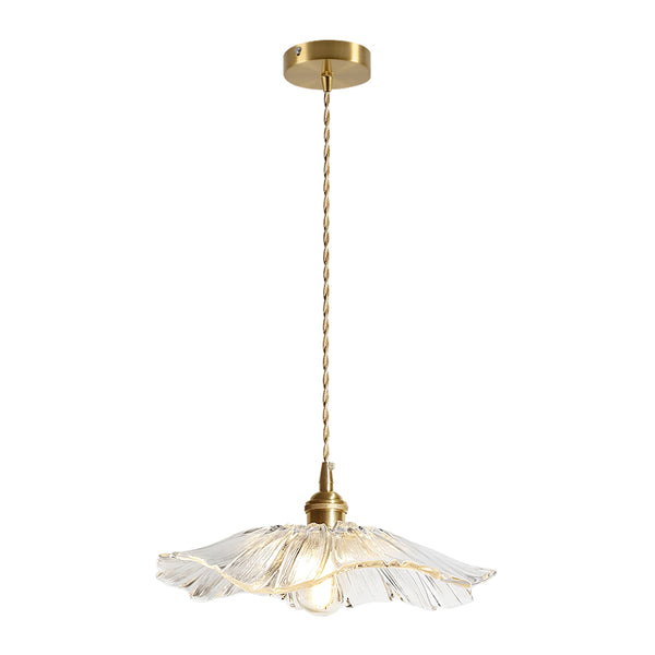 Lotus Glass Flower Design Pendant Light