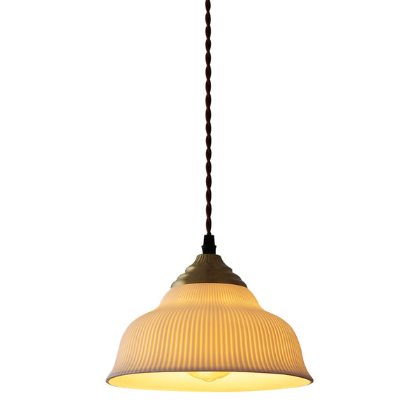 Nordic 1-Light White Ceramic Pendant Light