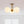 Brass Sputnik Semi Flush Mount with Frosted Opal Globe
