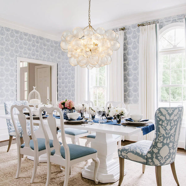 Thehouselights-Modern Cluster Glass Globe Bubble Chandelier-Chandelier-8-Light-