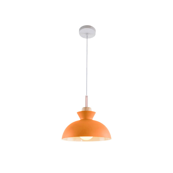 Craftsman Style 1-Light Single Dome Pendant Light