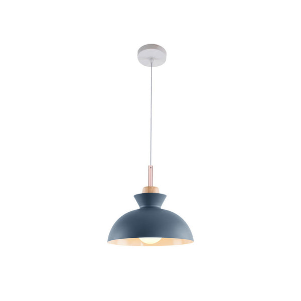 Craftsman Style 1-Light Single Dome Pendant Light