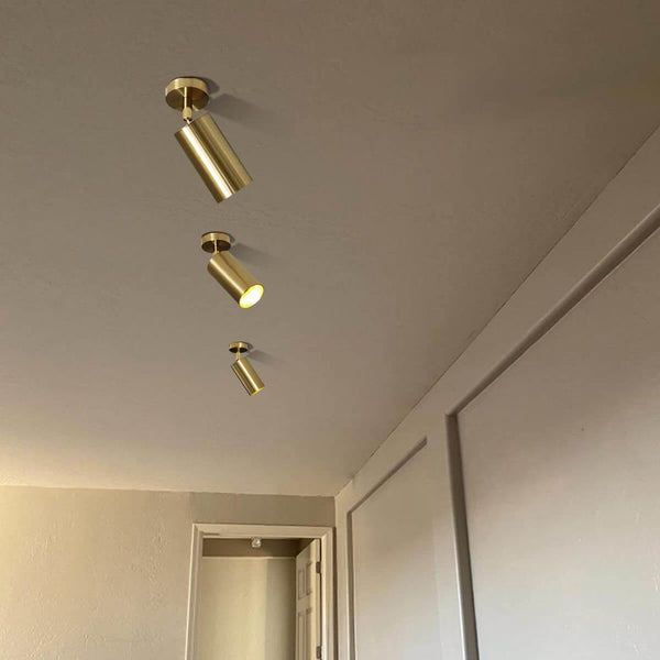 1 Light Brass Directional Ceiling Light Spot Light Track Light
