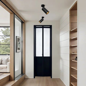 Thehouselights - 1 Light Directional Ceiling Light Spot Light Track Light - Ceiling Light - Black - 