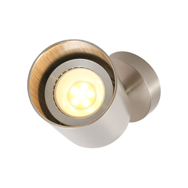 Thehouselights - 1 Light Directional Ceiling Light Spot Light Track Light - Ceiling Light - Nickel - 
