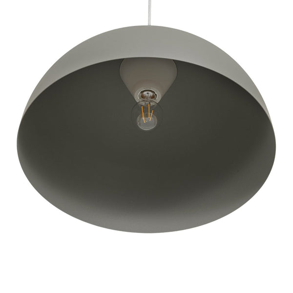 Thehouselights - 1 - Light Minimalist Dome Pendant Light - Pendant - Light Gray - 