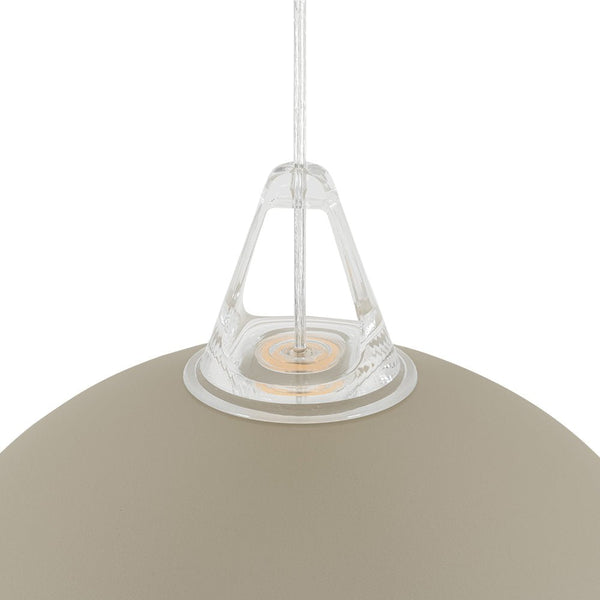 Thehouselights - 1 - Light Minimalist Dome Pendant Light - Pendant - Off - White - 