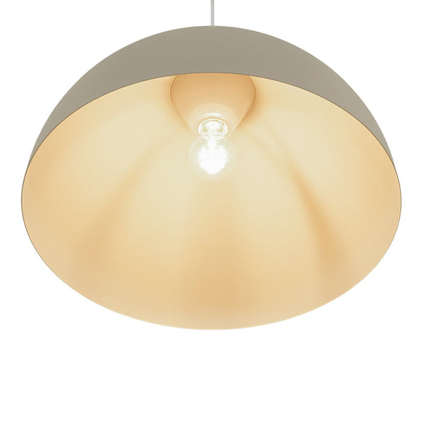 Thehouselights - 1 - Light Minimalist Dome Pendant Light - Pendant - Off - White - 