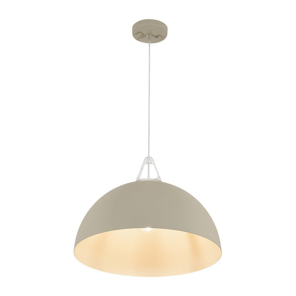 Thehouselights - 1 - Light Minimalist Dome Pendant Light - Pendant - Off - White - 