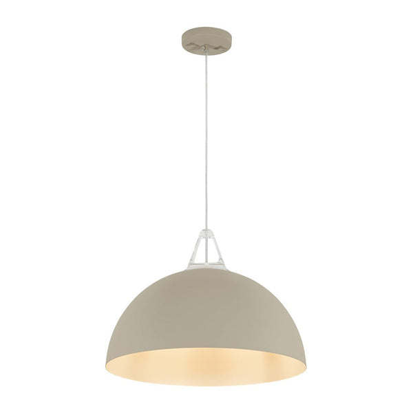 Thehouselights - 1 - Light Minimalist Dome Pendant Light - Pendant - Off - White - 