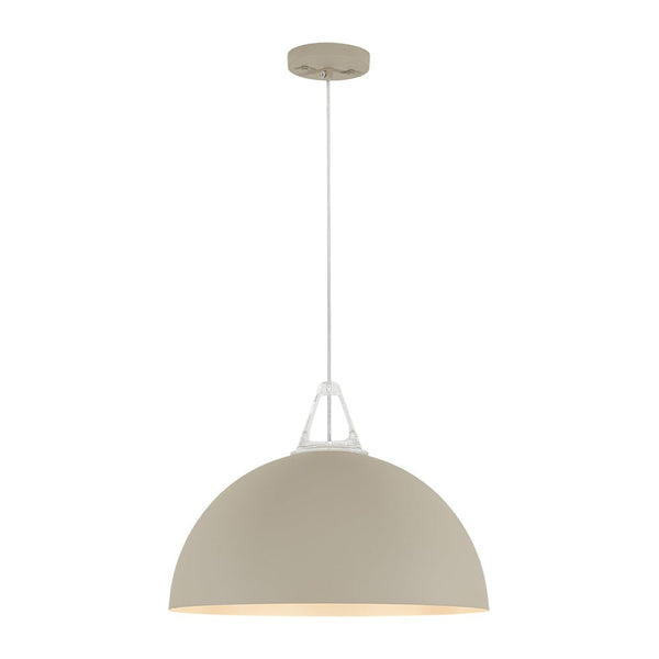 Thehouselights - 1 - Light Minimalist Dome Pendant Light - Pendant - Off - White - 