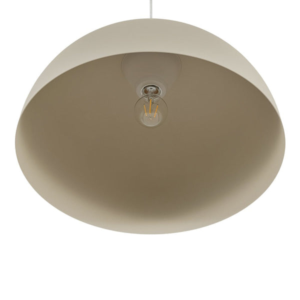Thehouselights - 1 - Light Minimalist Dome Pendant Light - Pendant - Off - White - 