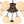 Thehouselights - 12 - Light Black Opal Glass Sputnik Semi Flush Chandelier - Chandelier - Black - 
