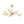 Thehouselights - 12 - Light Branching Sputnik Crystal Glass Chandelier - Chandelier - Brass - 