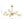 Thehouselights - 12 - Light Branching Sputnik Crystal Glass Chandelier - Chandelier - Brass - 