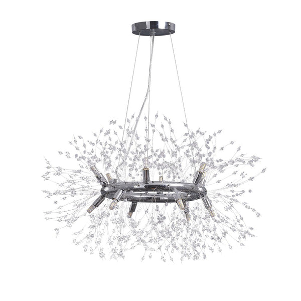 Thehouselights-12-Light Chrome Round Firework Chandelier-Chandelier-Chrome-