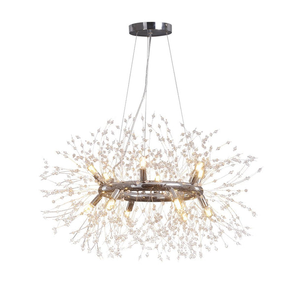 Thehouselights-12-Light Chrome Round Firework Chandelier-Chandelier-Chrome-