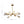 Thehouselights - 12 - Light Sputnik Brass Crystal Glass Chandelier - Chandelier - Brass - 