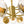 Thehouselights - 12 - Light Two - tier Sputnik Striped Glass Chandelier - Chandelier - 12 - Light - 