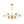 Thehouselights - 12 - Light Two - tier Sputnik Striped Glass Chandelier - Chandelier - 12 - Light - 