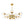 Thehouselights - 12 - Light Two - tier Sputnik Striped Glass Chandelier - Chandelier - 12 - Light - 
