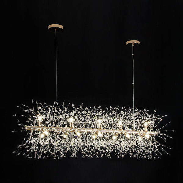 Thehouselights - 15 - Light Linear Sputnik Firework Chandelier - Chandelier - Chrome - 
