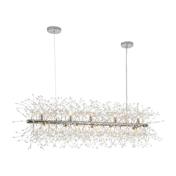 Thehouselights - 15 - Light Linear Sputnik Firework Chandelier - Chandelier - Chrome - 