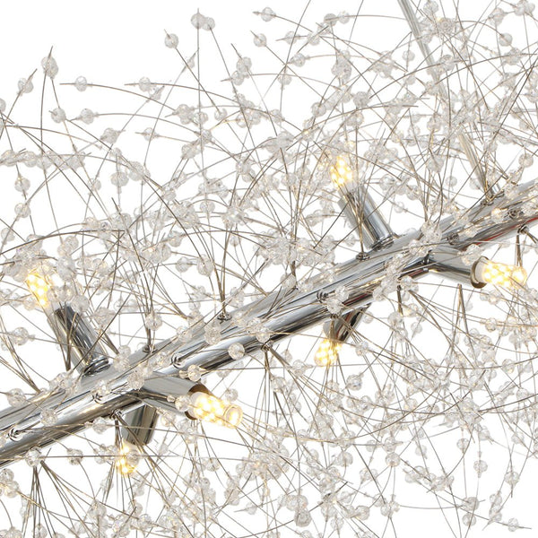 Thehouselights - 15 - Light Linear Sputnik Firework Chandelier - Chandelier - Chrome - 