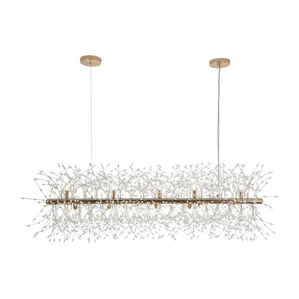 Thehouselights - 15 - Light Linear Sputnik Firework Chandelier - Chandelier - Chrome - 