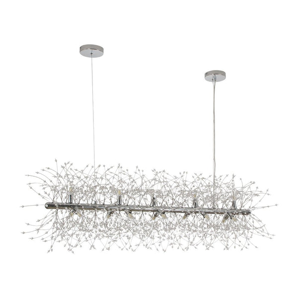 Thehouselights - 15 - Light Linear Sputnik Firework Chandelier - Chandelier - Chrome - 